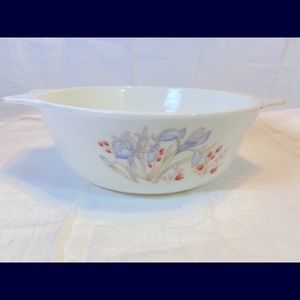 Vintage Pyrex “Blue Iris” Casserole Dish